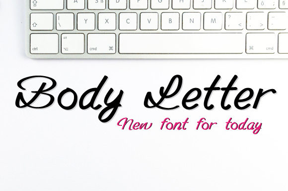 Body Letter: A Script Font with Elegance