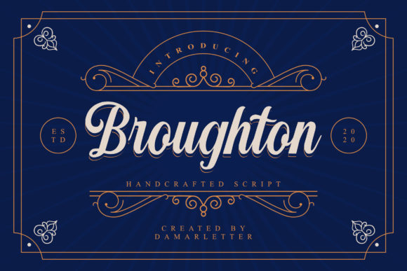 Broughton: A Handwritten Font for Elegant Design