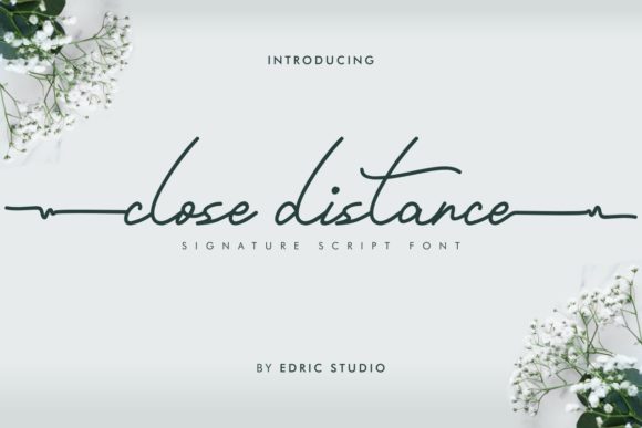 Close Distance: A Flowing Handwritten Font