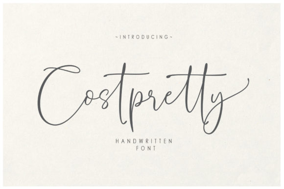 Costpretty: A Handwritten Font for Web Design