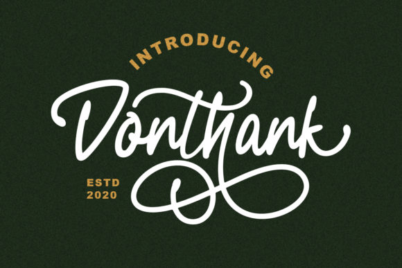 Donthank: A Unique Handwritten Font