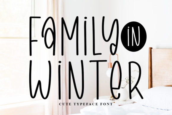 Family in Winter: A Beautiful Script Font