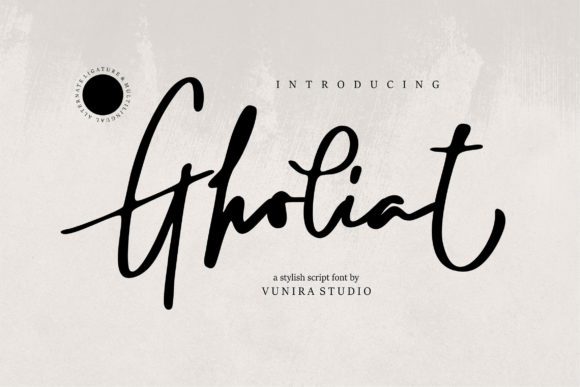 Gholiat: A Stylish Font for Business Branding