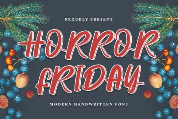 Horror Friday Font for Web Design