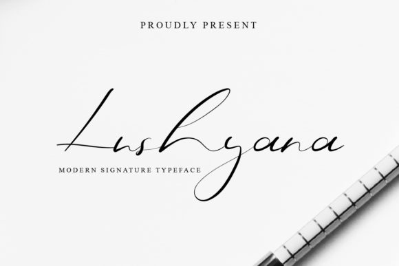 Lushyana: A Handwritten Font for Elegant Design