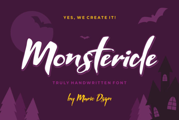 Monsteride: A Script Font for Elegant Design