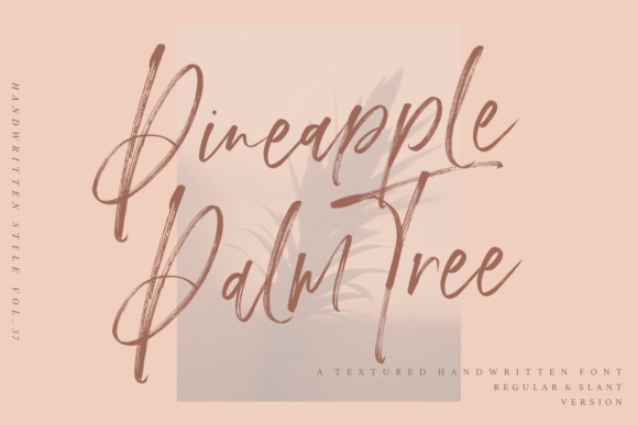 Pineapple Palm Tree Font for Business