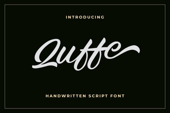 Quffe: A Flowing Script for Creative Projects