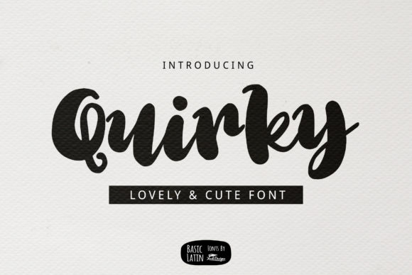 Quirky: A Bold Handwritten Font