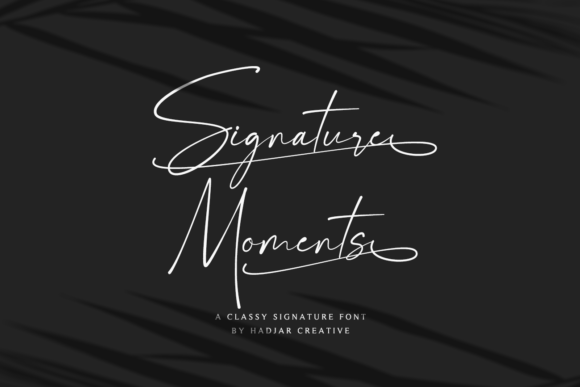 Signature Moments Font for Creative Projects